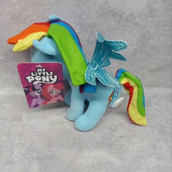 My Little Pony Plush 13" Rainbow Dash Blue Horse Stuffed Animal Toy 2017 - Picture 3 of 4